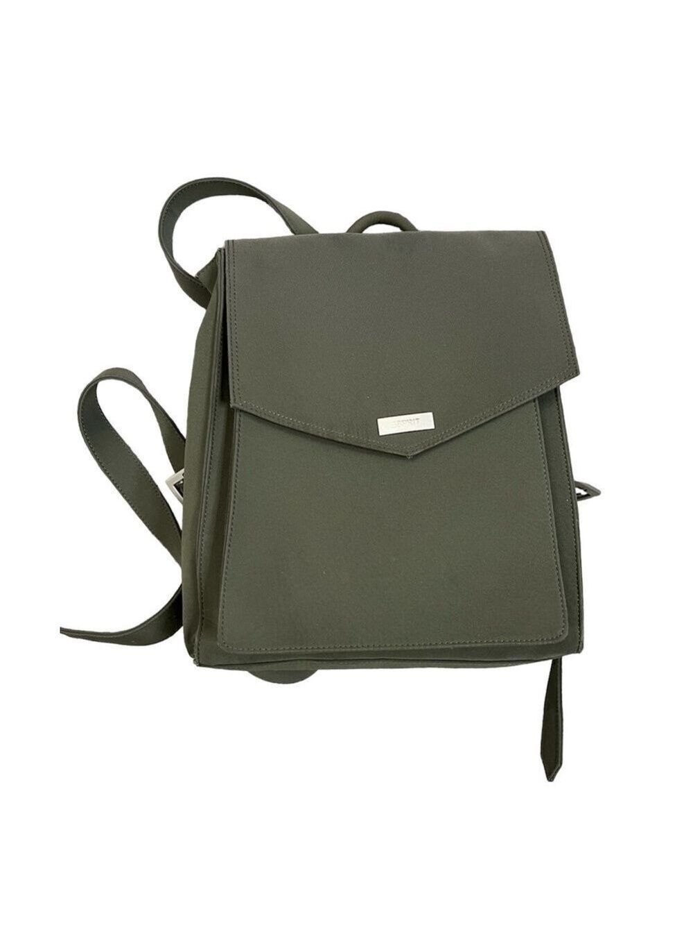 Esprit khaki green boxy mini backpack